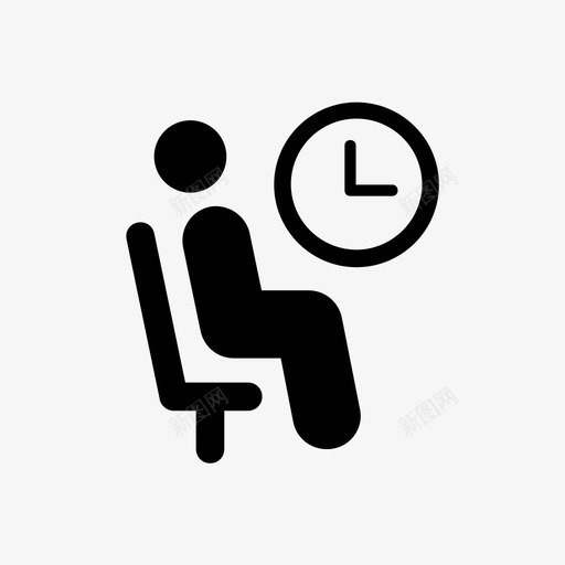 休息室等待时间图标svg_新图网 https://ixintu.com 不 休息室 加粗 客房 已售出 时间 机场和员工 等待 黄金