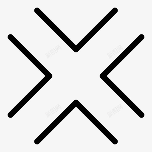 十字箭头加法十字架图标svg_新图网 https://ixintu.com 加法 十字架 十字箭头 方向 符号