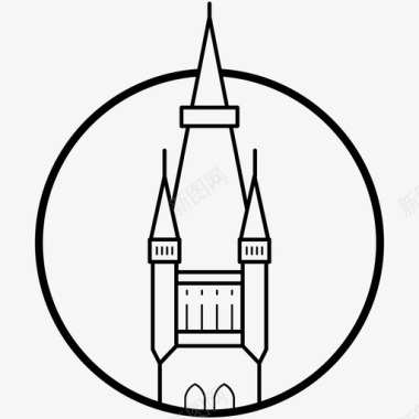 里达霍尔姆教堂欧洲瑞典图标图标