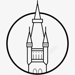 世界顶级里达霍尔姆教堂欧洲瑞典图标高清图片