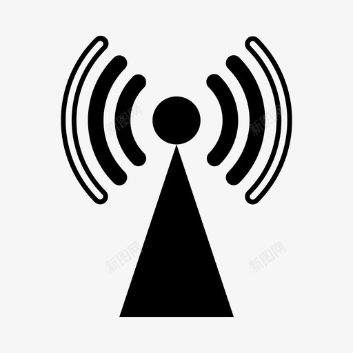 塔信号音量图标svg_新图网 https://ixintu.com wifi wifi状态 信号 塔 无线 音量