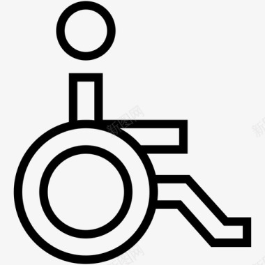 残疾残疾人残疾人停车场图标图标