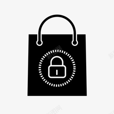 包锁钱包商店图标图标
