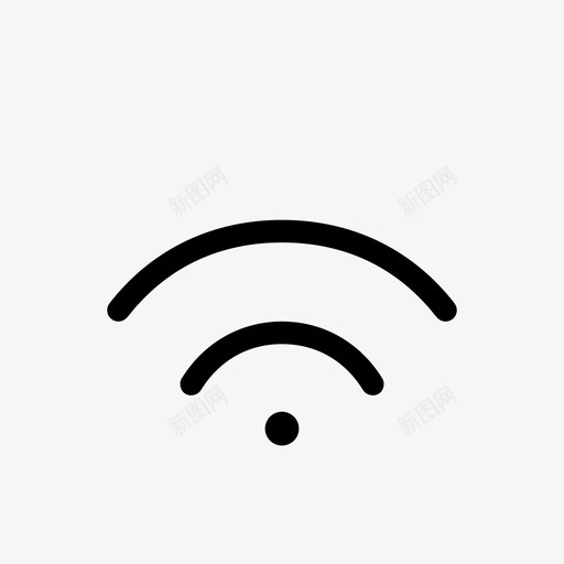 wifi信号正常良好中等图标svg_新图网 https://ixintu.com wifi信号正常 中等 指示中等 良好