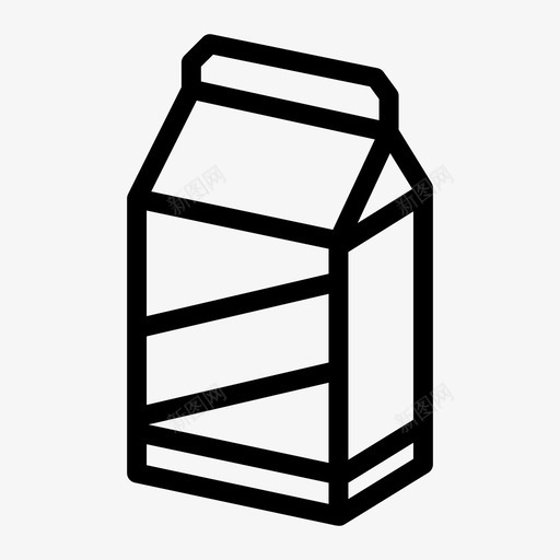 牛奶盒奶制品乳制品图标svg_新图网 https://ixintu.com 乳制品 奶制品 牛奶盒 酸奶 食品和饮料