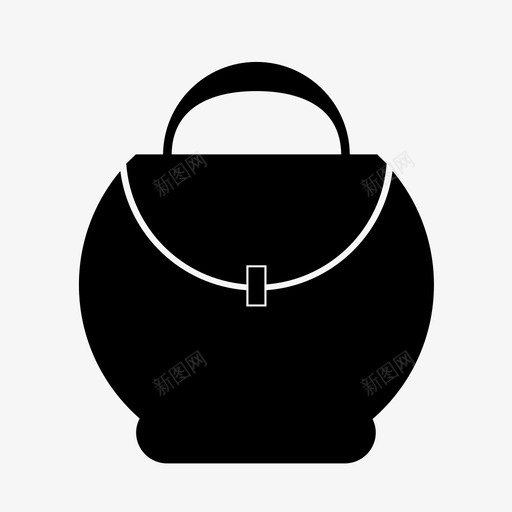 手袋女士包钱包图标svg_新图网 https://ixintu.com 女士包 女孩包 手袋 钱包