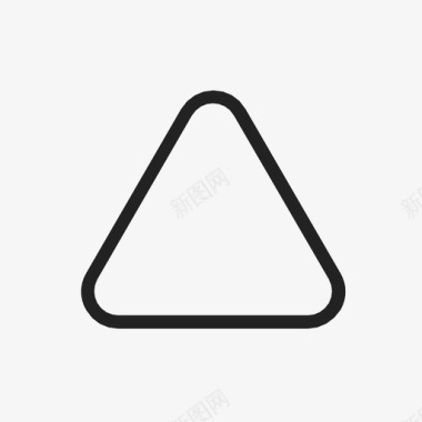 圆角三角形箭头按钮图标图标