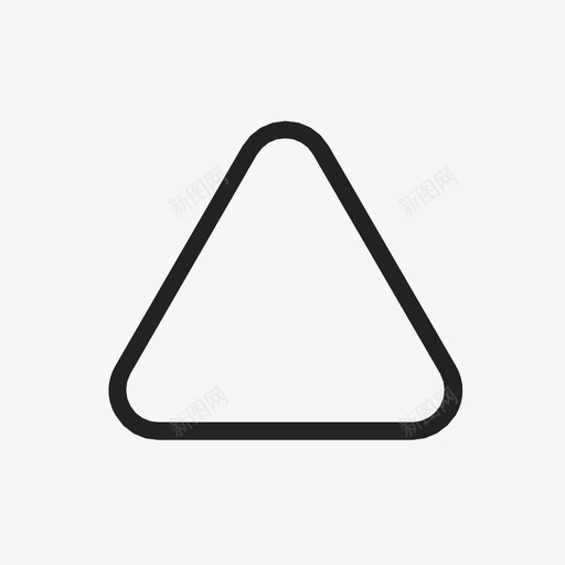 圆角三角形箭头按钮图标svg_新图网 https://ixintu.com 向上 圆角三角形 形状 按钮 箭头