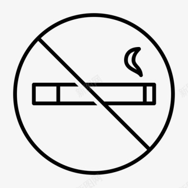 禁止吸烟香烟烟草图标图标