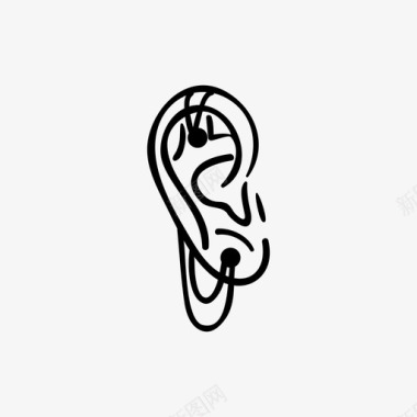 耳洞锁链袖口图标图标