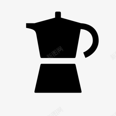 莫卡壶咖啡浓缩咖啡图标图标
