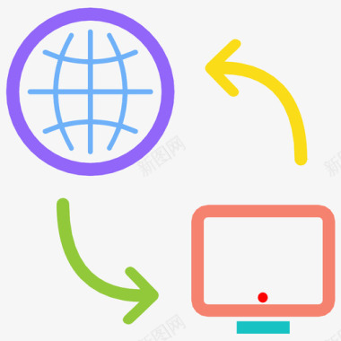 网络共享连接internet图标图标