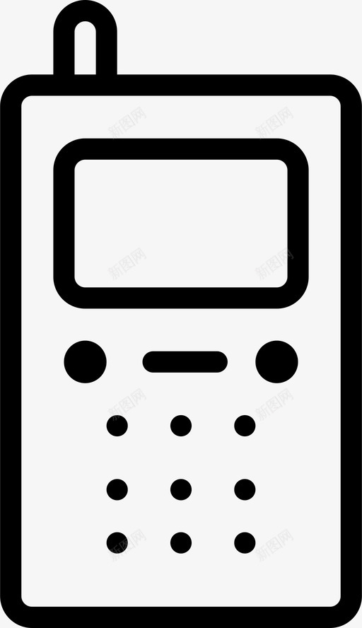 旧电话按钮电话设备图标svg_新图网 https://ixintu.com 按钮电话 旧电话 智能手机 移动电话 设备