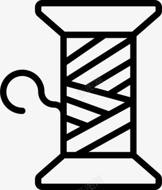 缝纫线针织品缝纫机图标图标