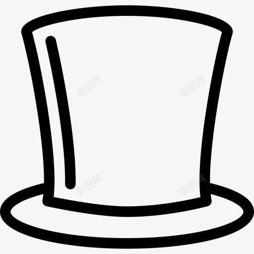 礼帽帽子魔术图标svg_新图网 https://ixintu.com 帽子 时髦的线图标 礼帽 魔术 魔术师