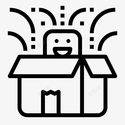 新产品盒子发布图标svg_新图网 https://ixintu.com 包装 发布 商业状况 新产品 盒子 礼物