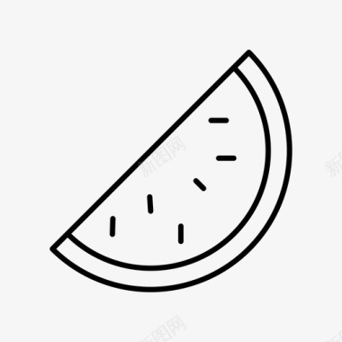 西瓜食物假期图标图标