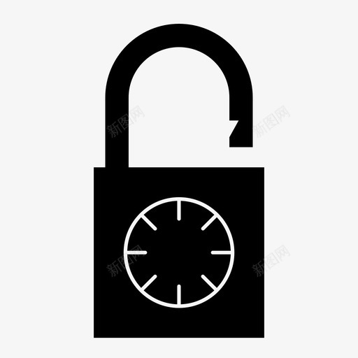 解锁挂锁密码图标svg_新图网 https://ixintu.com 安全 密码 挂锁 解锁 锁定稳固