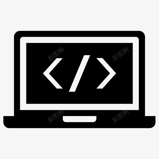 代码开发html代码图标svg_新图网 https://ixintu.com html代码 代码 开发 笔记本电脑 编程 网页 网页设计开发