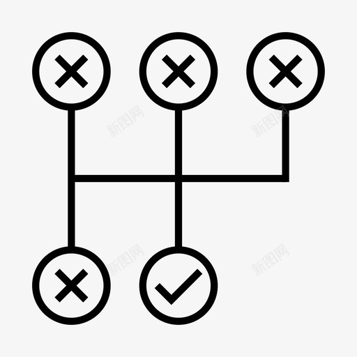 汽车档位电路四档图标svg_新图网 https://ixintu.com 变速器 四档 换档 汽车档位 电路 网络