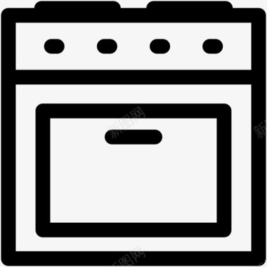炉灶烤箱煤气灶图标图标