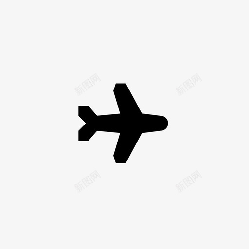 飞机飞行模式机场图标svg_新图网 https://ixintu.com 响应 机场 运输 飞机 飞行 飞行模式