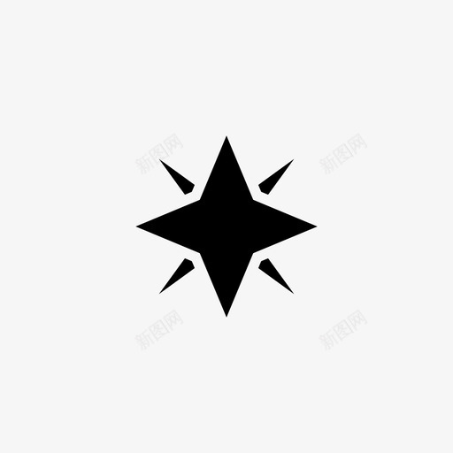 恒星天文学太空图标svg_新图网 https://ixintu.com 天文学 太空 太阳 恒星 星光