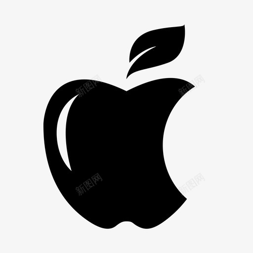 苹果咬吃水果图标svg_新图网 https://ixintu.com 健康 吃 学习 水果 美味的苹果 苹果咬