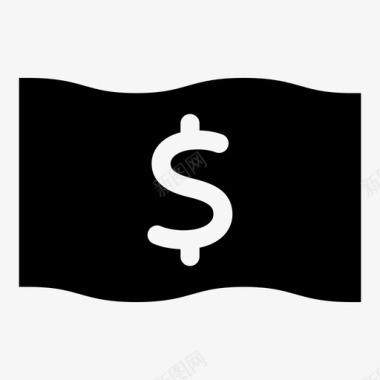 美元钞票生意面额图标图标
