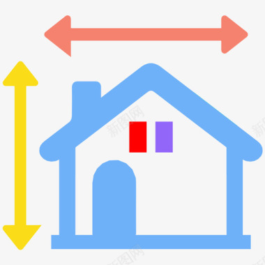 房屋平面图建筑工程蓝图图标图标