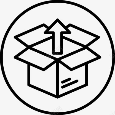 装箱发货出口图标图标