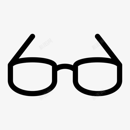 眼镜处方视力图标svg_新图网 https://ixintu.com 处方 时尚媒介 眼镜 视力