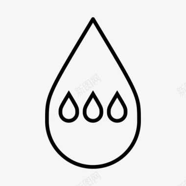 水滴水珠液体图标图标