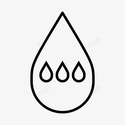 水滴水珠液体图标svg_新图网 https://ixintu.com 多滴 水滴 水珠 海洋 液体