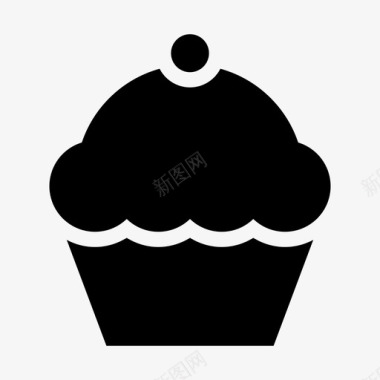纸杯蛋糕甜点糕点图标图标