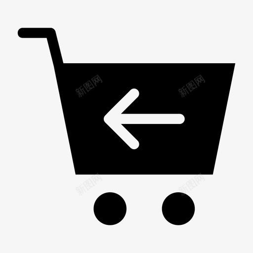 上一个购物车电子商务市场图标svg_新图网 https://ixintu.com 上一个购物车 在线商店 市场 手推车 电子商务