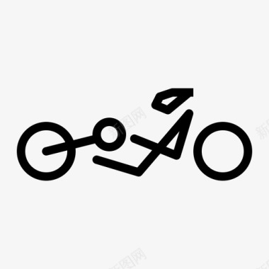 自行车道残疾人残奥会图标图标