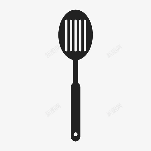 开槽勺厨房工具勺子图标svg_新图网 https://ixintu.com 勺子 厨房工具 开槽勺