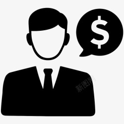 销售顾问财务顾问销售人员市场分析师图标高清图片