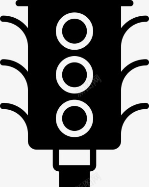 红绿灯汽车交通工具图标图标