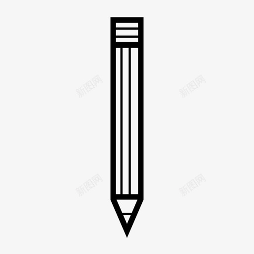铅笔橡皮家庭作业图标svg_新图网 https://ixintu.com 家庭作业 文具 橡皮 纸 铅笔