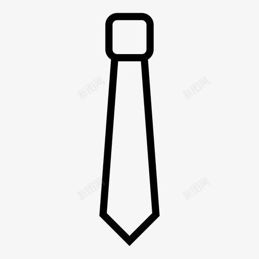 领带套装素色图标svg_新图网 https://ixintu.com 制服 套装 工作服 素色 领带