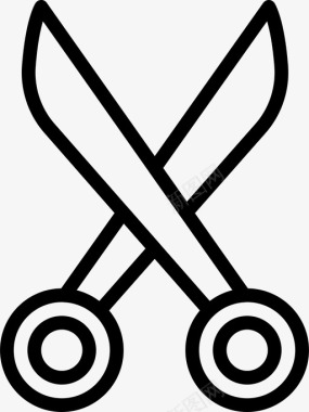 剪刀针织品缝纫图标图标