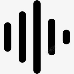 音频条声波均衡器音乐条图标高清图片