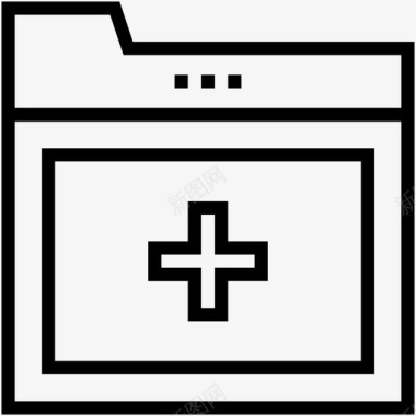 医疗文件夹文件医院记录图标图标