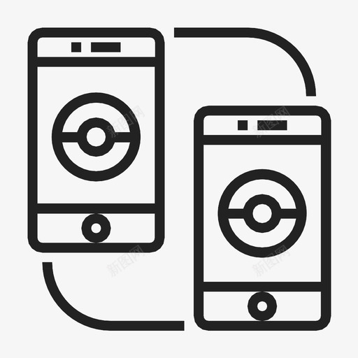 pokemon应用程序exchange游戏图标svg_新图网 https://ixintu.com exchange pokemon应用程序 手机 极客 游戏