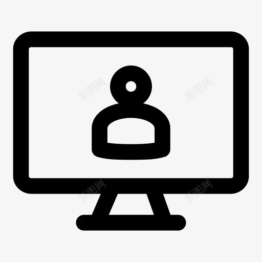 用户监视器显示计算机个人计算机图标svg_新图网 https://ixintu.com 个人计算机 屏幕通知 显示计算机 智能电视 用户监视器 用户配置文件 监视器