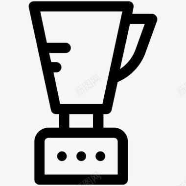 榨汁机搅拌机食品加工机图标图标