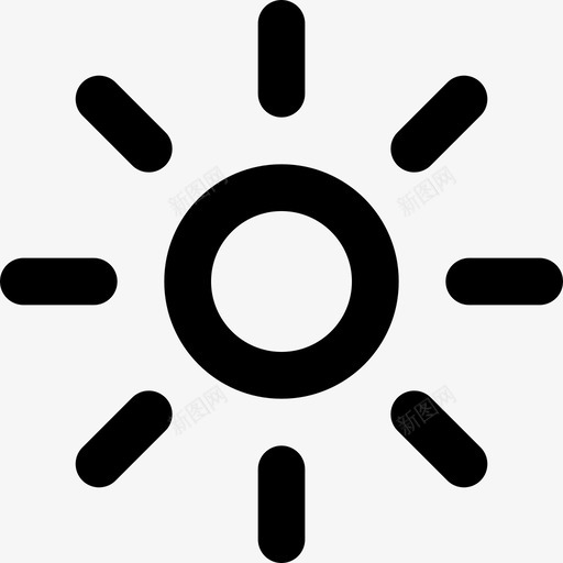 阳光晴朗天气预报图标svg_新图网 https://ixintu.com 剪贴画一组可爱的线条图标 天气 天气预报 晴朗 炎热 阳光 非常适合用户界面和基于24x24像素网格的功能图形 风格独特