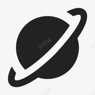 土星天体宇宙图标图标